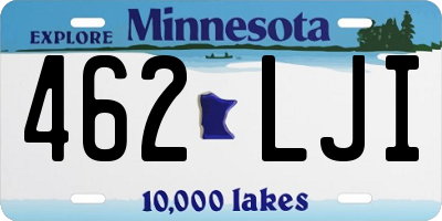 MN license plate 462LJI