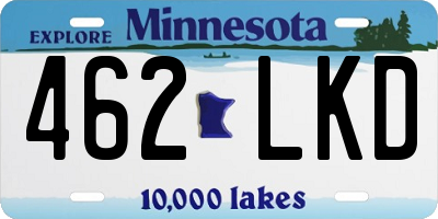 MN license plate 462LKD
