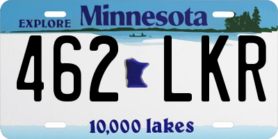 MN license plate 462LKR