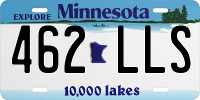MN license plate 462LLS