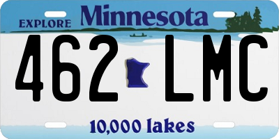 MN license plate 462LMC