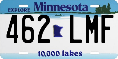 MN license plate 462LMF