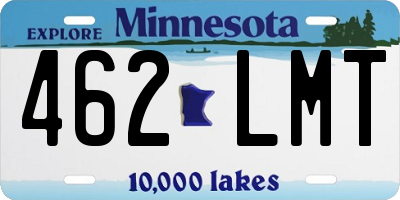 MN license plate 462LMT