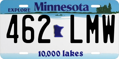 MN license plate 462LMW