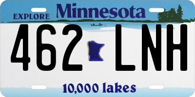 MN license plate 462LNH