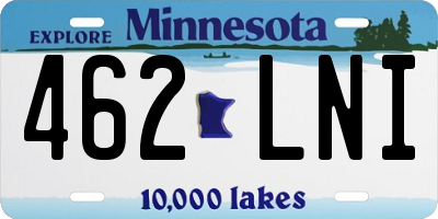 MN license plate 462LNI