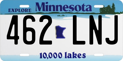 MN license plate 462LNJ