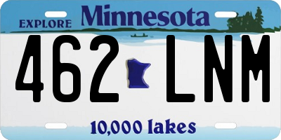 MN license plate 462LNM