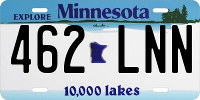 MN license plate 462LNN