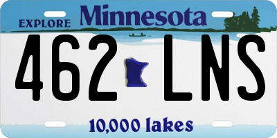 MN license plate 462LNS