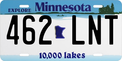 MN license plate 462LNT