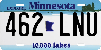 MN license plate 462LNU