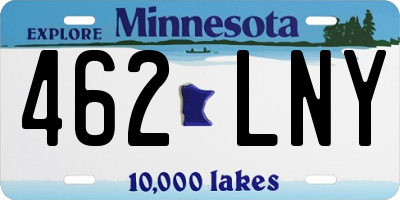 MN license plate 462LNY