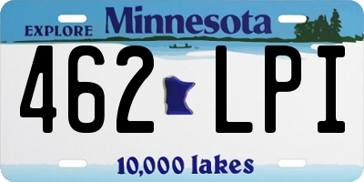 MN license plate 462LPI
