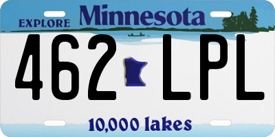 MN license plate 462LPL
