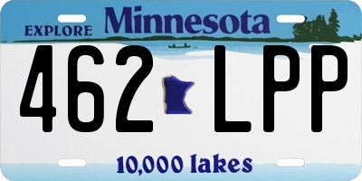 MN license plate 462LPP