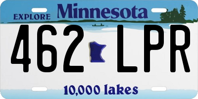MN license plate 462LPR
