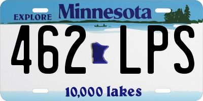 MN license plate 462LPS