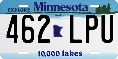 MN license plate 462LPU