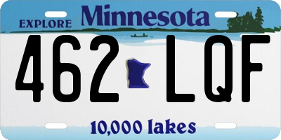 MN license plate 462LQF