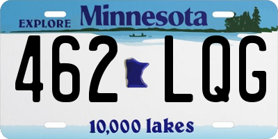 MN license plate 462LQG