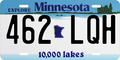 MN license plate 462LQH