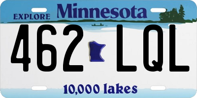 MN license plate 462LQL