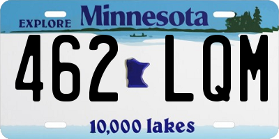 MN license plate 462LQM