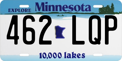 MN license plate 462LQP