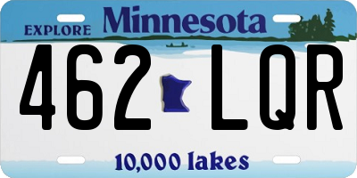 MN license plate 462LQR