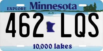 MN license plate 462LQS