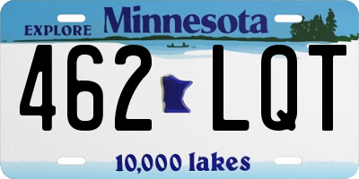 MN license plate 462LQT