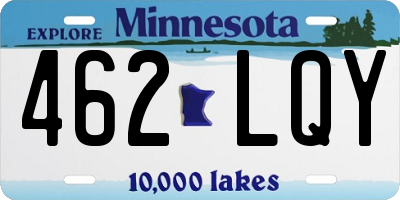 MN license plate 462LQY