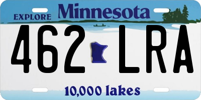 MN license plate 462LRA
