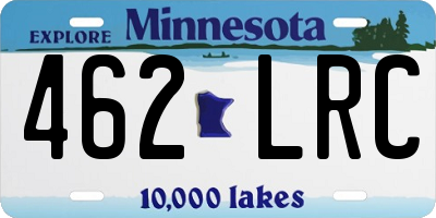 MN license plate 462LRC