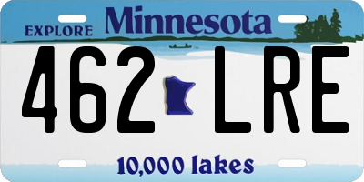 MN license plate 462LRE