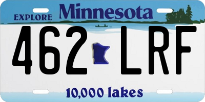 MN license plate 462LRF