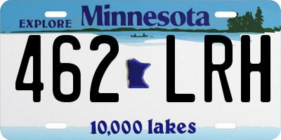 MN license plate 462LRH