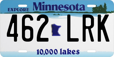 MN license plate 462LRK