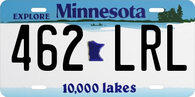 MN license plate 462LRL