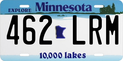 MN license plate 462LRM