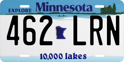 MN license plate 462LRN