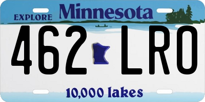 MN license plate 462LRO