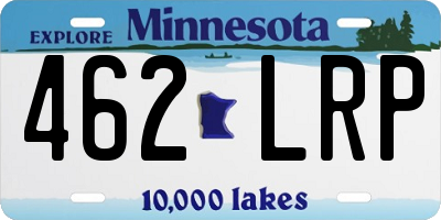 MN license plate 462LRP