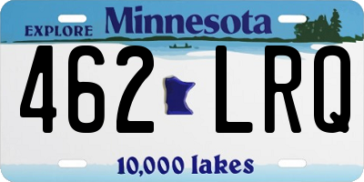 MN license plate 462LRQ