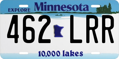 MN license plate 462LRR