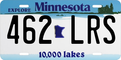 MN license plate 462LRS