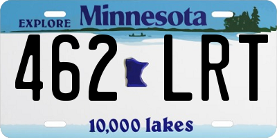 MN license plate 462LRT