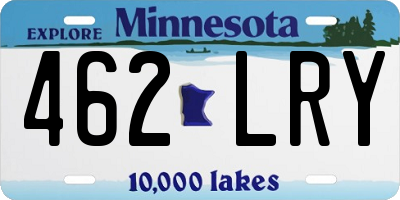 MN license plate 462LRY