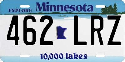 MN license plate 462LRZ